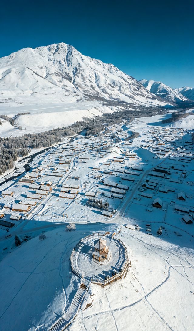 雪山腳下的童話小鎮 雪山腳下的童話小鎮