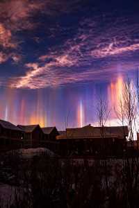 我在漠河看到了幻彩的極光！！