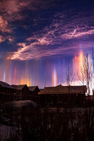 我在漠河看到了幻彩的極光！！