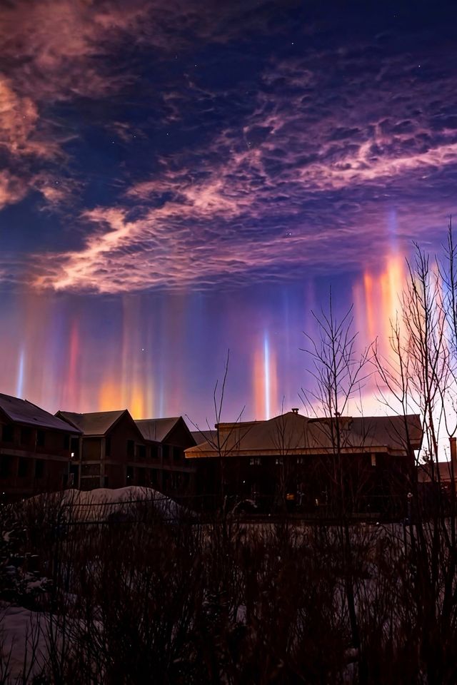 我在漠河看到了幻彩的極光！！