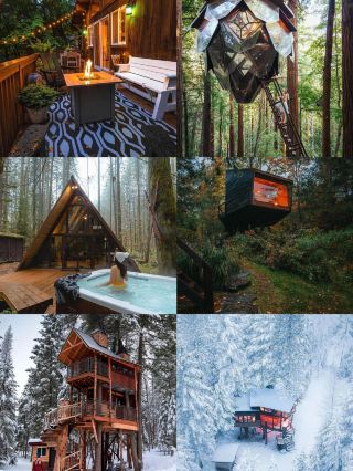 Fairy tales come to life! You’ve only truly been to the USA if you’ve stayed in these dreamy cabins