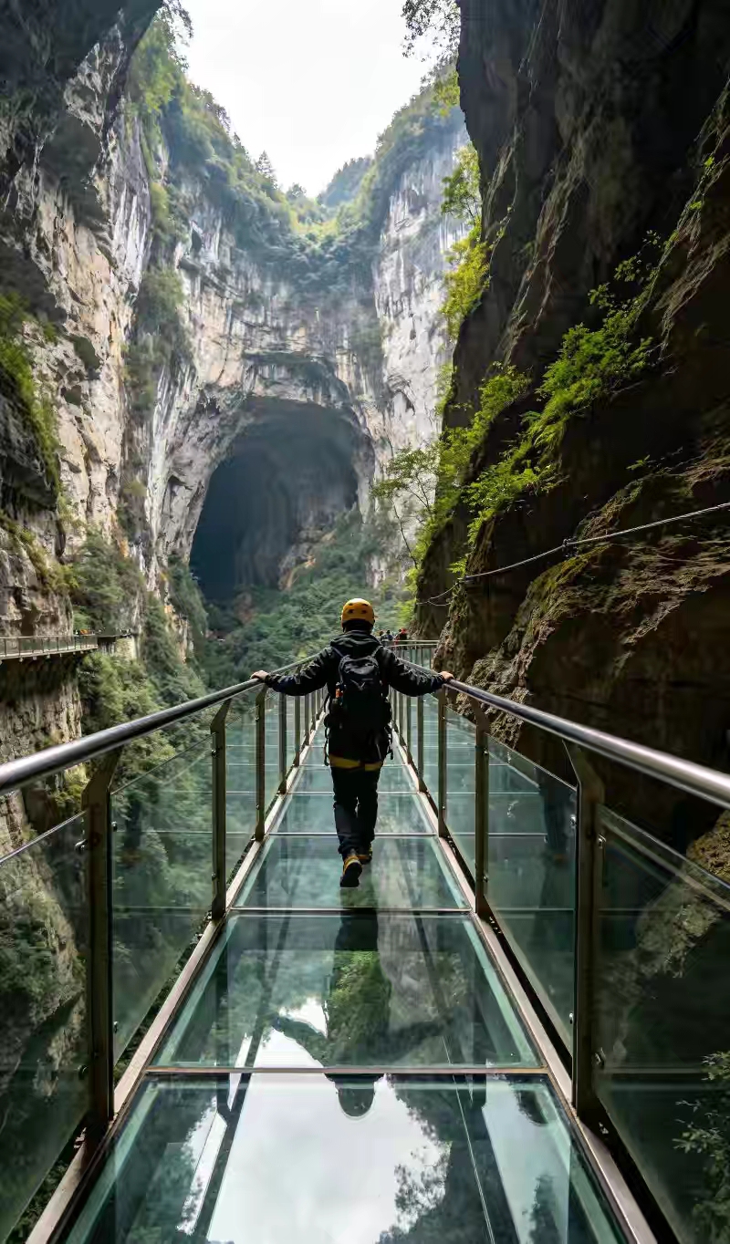 Guizhou is more than just mountains and rivers. This sinkhole really got me excited!