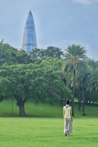 Use my outdoor card color 🟢 to unlock Shenzhen Bay Park
