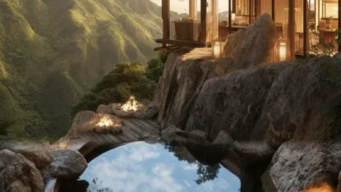 일본 정원에 있는 개인 온천의 치유력. — traveler post in 교토
