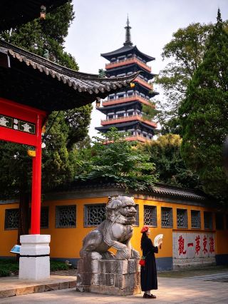 Don't just visit Slender West Lake in Yangzhou! Autumn at Daming Temple is absolutely stunning
