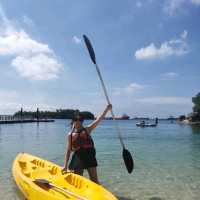 Weekend Kayaking at Sentosa Siloso Beach