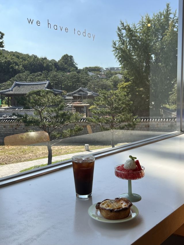 韓国【水原】韓屋ビューが綺麗なオシャレカフェ