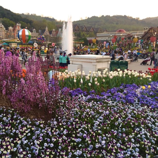 용인 봄마다 꽃 축제가 열리는 환상의 나라 에버랜드🎢🌷 [용인_에버랜드]