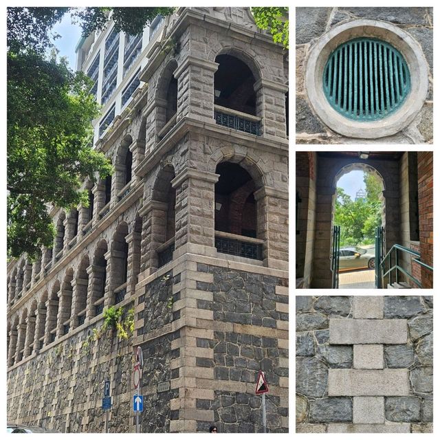 香港法定古蹟: 高街舊精神病院立面