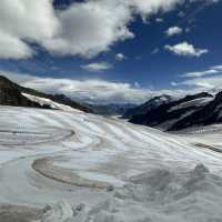少女峰看阿萊奇冰川（Aletsch Glacier）