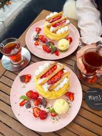 【福岡カフェ】ふわふわパンケーキの美味しいお店🍓