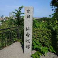 仙台城跡🏯と伊達政宗騎乗像