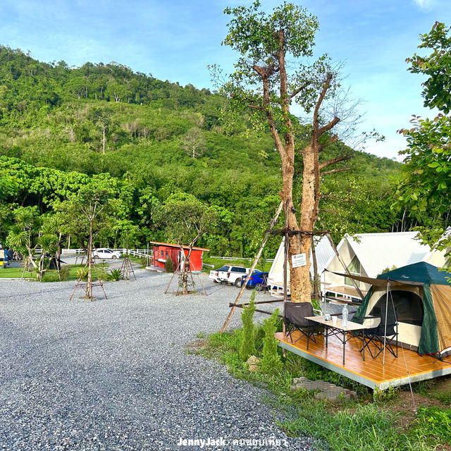 กางเต็นท์วิวเขางวงช้าง บ้านค่าย ระยอง วิวเขาสวยมาก