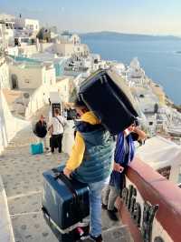 ซานโตรินี บรรยากาศของตัวเมือง Fira และ Oia