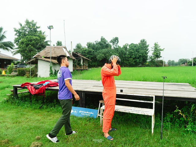 บินพารามอเตอร์ ชมวิวทุ่งนากับ ปัวสกายวิว 