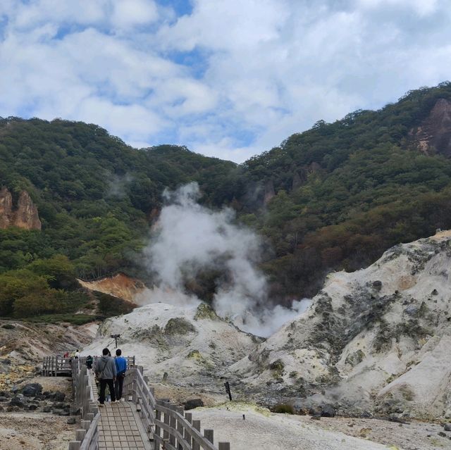 北海道自駕游-登別地獄谷/大湯沼/奧之湯/天然足湯