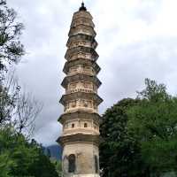 Three Pagodas and Their Mirror Image: A Perfect Blend of Nature and Heritage