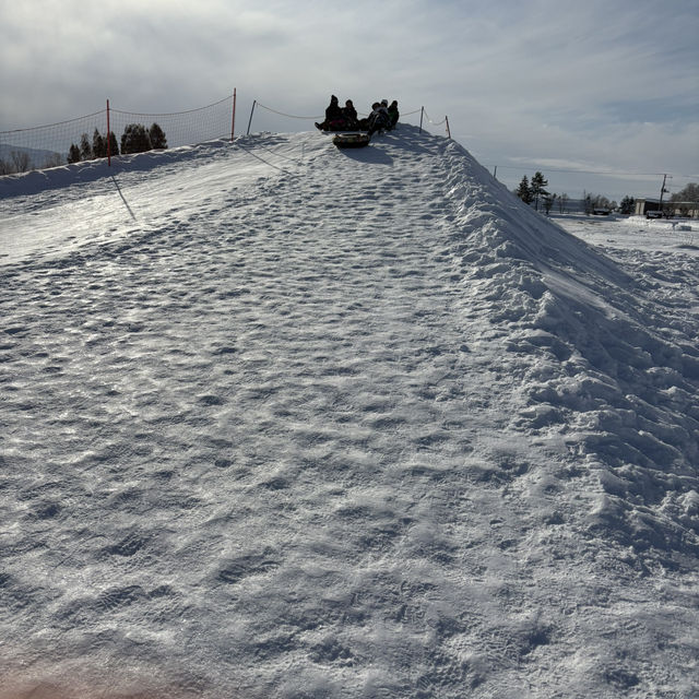 Bibai snow land, kids love it!