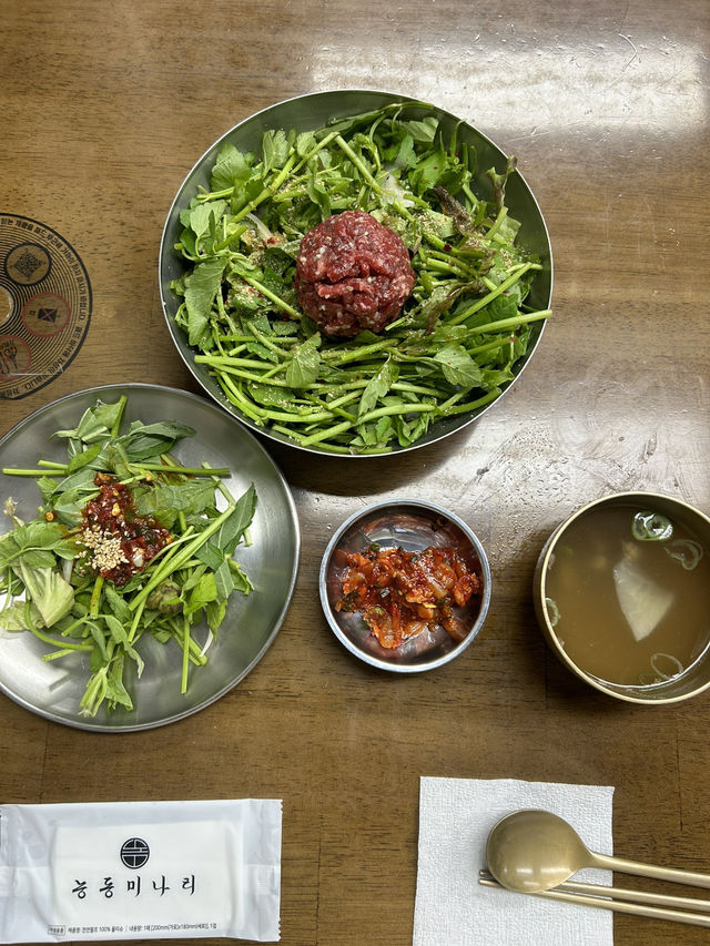  【韓国グルメ】絶品ユッケビビンバ😋ソンスに行くならココで食べるべき‼️