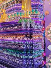 タイ🇹🇭アユタヤ💜パープル寺院　ワットクラークロン　魅力的でフォトジェニック‼