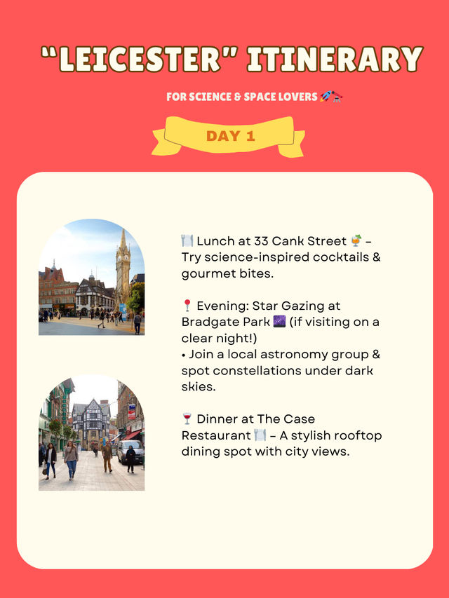 Leicester itinerary 🇬🇧