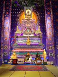 タイで見つけた、紫に染まる美しき寺院💜 #ワットクラーンクローンワッタナラーム #タイ旅行 #映えスポット