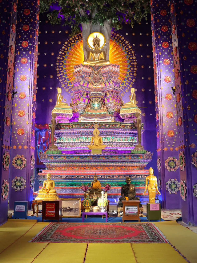 タイで見つけた、紫に染まる美しき寺院💜 #ワットクラーンクローンワッタナラーム #タイ旅行 #映えスポット