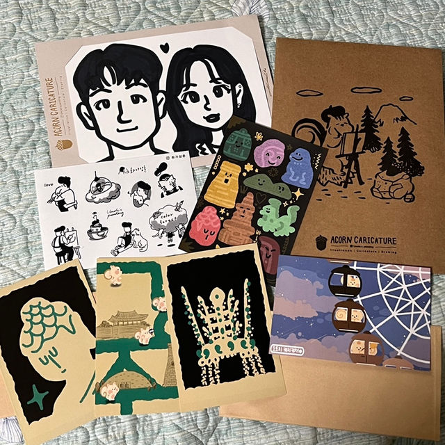 경주 황리단길 1분도토리캐리커쳐 ✍🏻 실내데이트로 찐웃음 보장