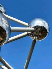 🌐✨ Europe budget Trip:Atomium Brussels – The Giant Icon of Belgium! 🇧🇪