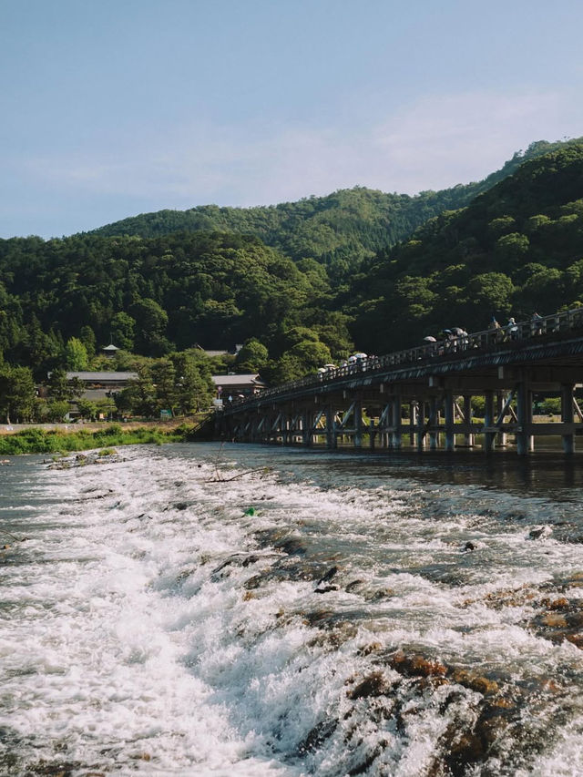 【嵐山・渡月橋】四季を感じる絶景と癒しの時間🌸🍁⛰️
