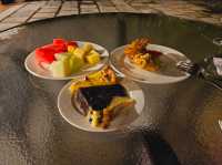 Having our best meal in Langkawi, BBQ night at Rebak Island