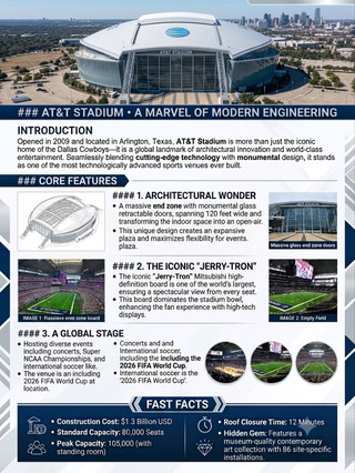 AT&T STADIUM - EVERYTHING IS BIGGER ON THE WORLD CUP STAGE