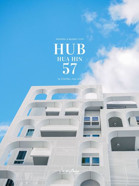 ที่พักมินิมอลใจกลางเมืองหัวหิน Hub Hua Hin 57 ไม่ถึงพัน