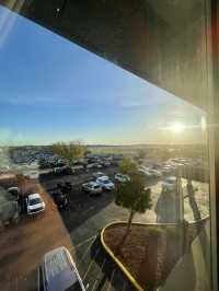 Amazing window view near the airport