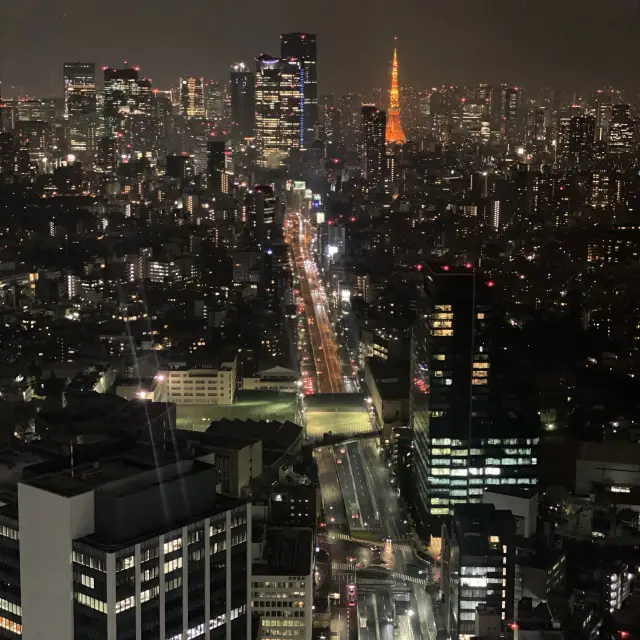 Amazing night view in Shibuya sky