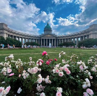 The Kazan Cathedral in Saint Petersburg is honestly straight-up jaw-dropping 😍. This neoclassical masterpiece was finished in the early 19th century and was inspired by none other than St. Peter's Basilica in Rome—talk about ambition! The grand façade is pure #Goals , with a mind-blowing colonnade of 96 massive columns. Walking up to the cathedral, you genuinely feel like you’re approaching something epic.

Step inside and you’re hit with all the vibes: gorgeous icons, intricate frescoes, and a peaceful atmosphere that’s perfect for anyone needing a moment of zen. The star of the show is the central icon of Our Lady of Kazan—super famous and beloved by locals and travelers alike. You’ll see everyone from tourists to devoted worshippers stopping for a moment of reverence and Insta-worthy snaps.

The cathedral’s interior is massive and can handle large crowds, making it an iconic spot for major religious ceremonies and cultural events throughout the year (seriously, if you’re ever in Saint Petersburg during a festival, check this space out). Don’t forget to bask in the beauty of the lively square outside—it’s got impressive statues, playful fountains, and endless people-watching opportunities.

Location details for your adventure:
Kazan Cathedral, Kazanskaya Square, 2, Saint Petersburg, Russia, 191186  
Opening Hours: Daily, 8:00 AM – 8:00 PM

Whether you’re on a spiritual journey or just love OG architecture, Kazan Cathedral is THE spot for capturing all the Saint Petersburg feels. This landmark doesn’t just wow you with its looks; it’s a living symbol of the city’s deep-rooted spiritual and cultural heritage. Add it to your bucket list ASAP!