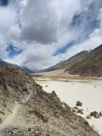 Sacred lake high in mountains