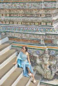 【Travel around the 🌍 world】Bangkok, Thailand 🇹🇭. Photoshoot in Thai costume at the Arun Temple