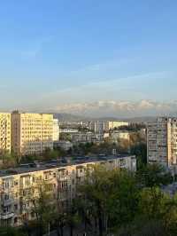 Bishkek, the romantic city at the foot of the Tianshan Mountains.