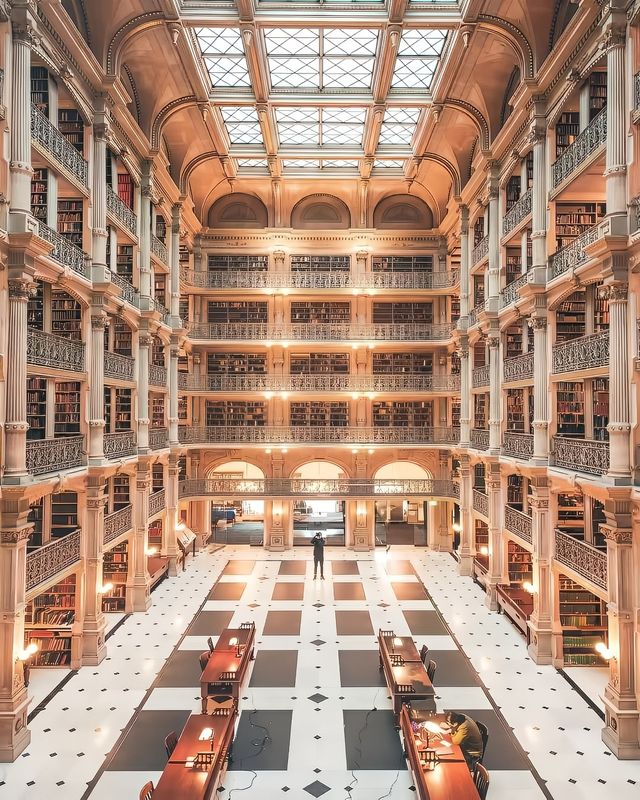 美國景點 | 完美詮釋古典美！美到讓人挪不動腳步的圖書館！！