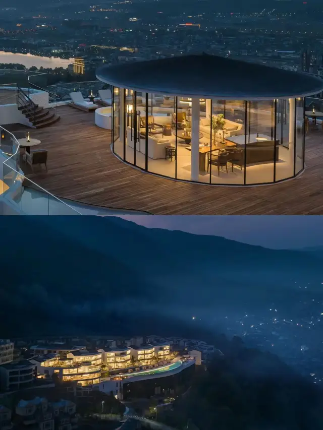 The only one of its kind in the country! Soak in hot springs and view volcanoes! Check in at the stunning mid-mountain cliffside Moon Hotel!