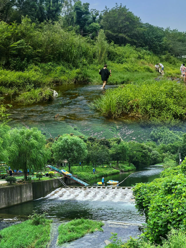 夏天就是要玩水呀人少景美露營地