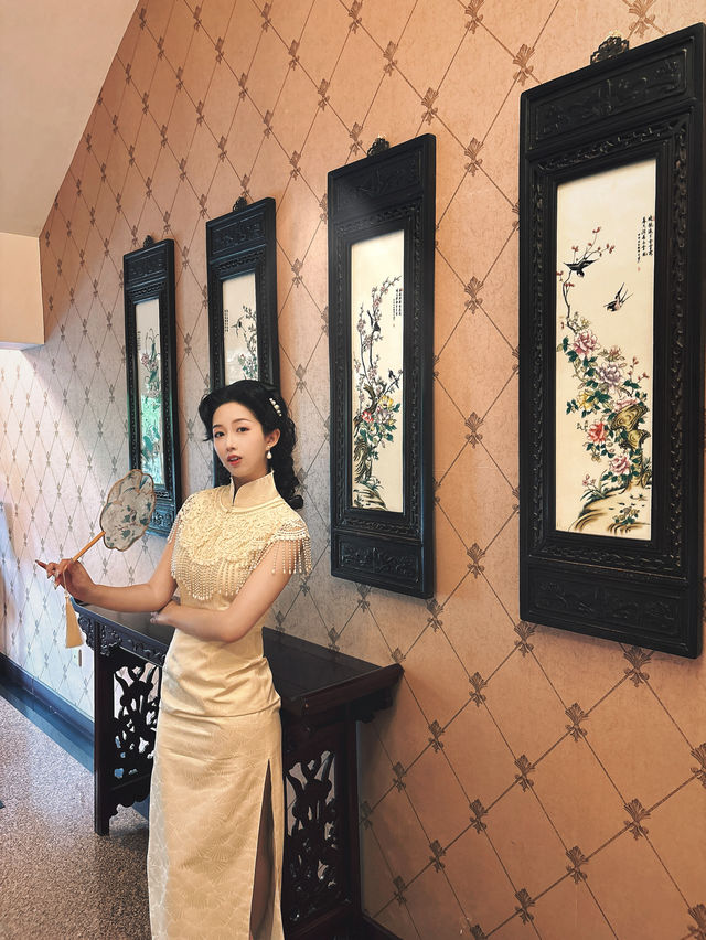 喺百年飯店cos白秀珠，隨手影都係民國畫報