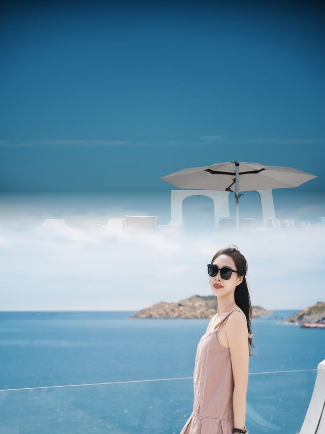 這家民宿的海景落地窗，隨手一拍就是大片！