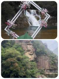 雲台山美瘋了！紅岩碧水+瀑布直接撞進心巴