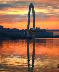 長沙湘江落日封神了!本地人私藏的橘子洲日落攻略