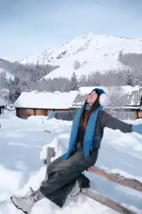 我在禾木幫朋友拍到了情書同款！