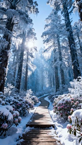 A one-day trip to Wawu Mountain, just to catch a glimpse of this blue ice waterfall, totally worth it!