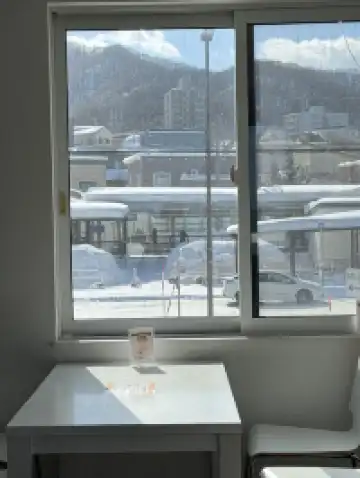北海道可以一邊看海一邊看雪的咖啡店