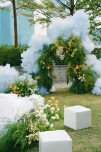 福田CBD高空草坪婚禮把浪漫焊在細節裡！